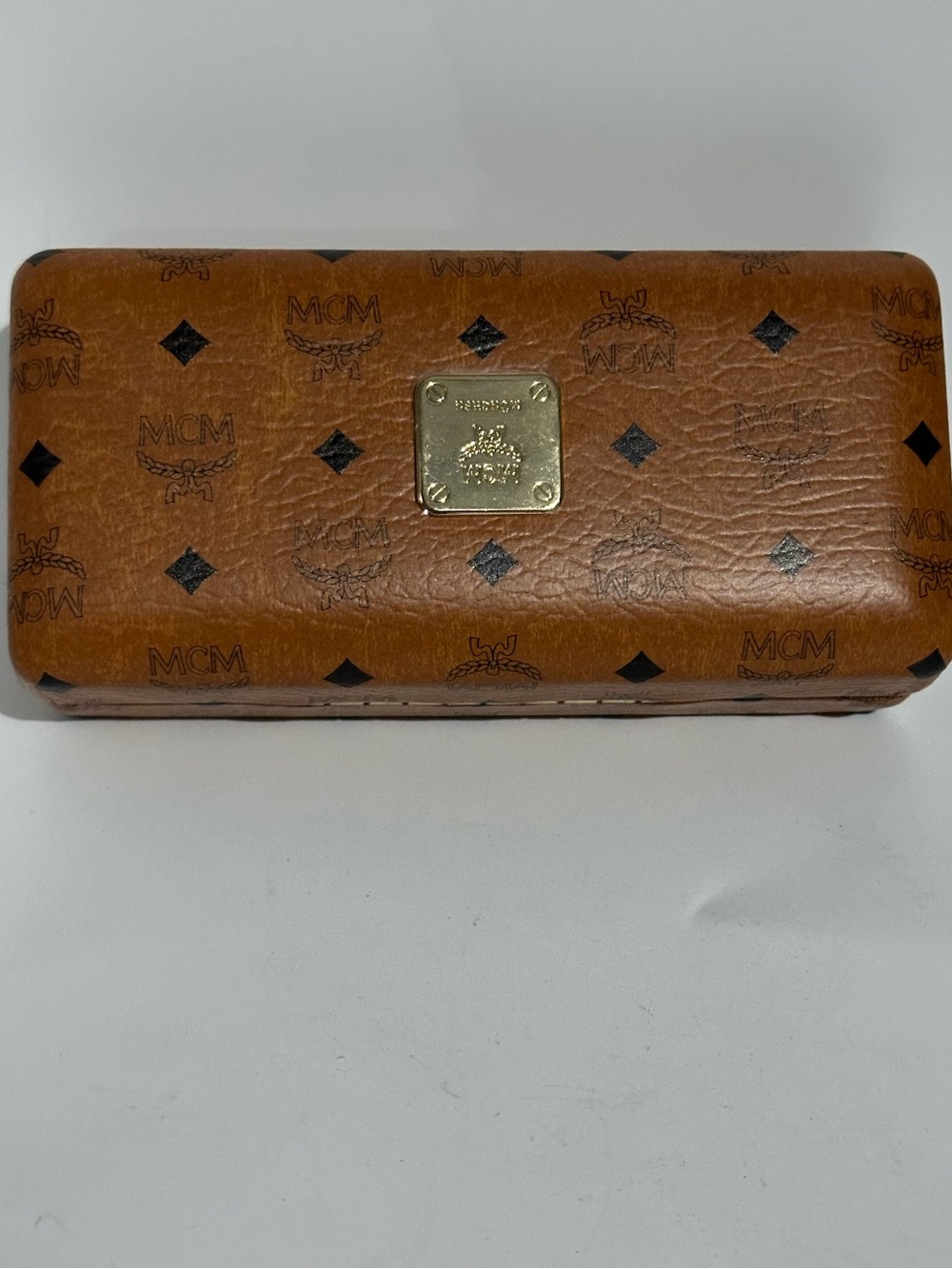 MCM hard shell Sunglasses Case with cloth